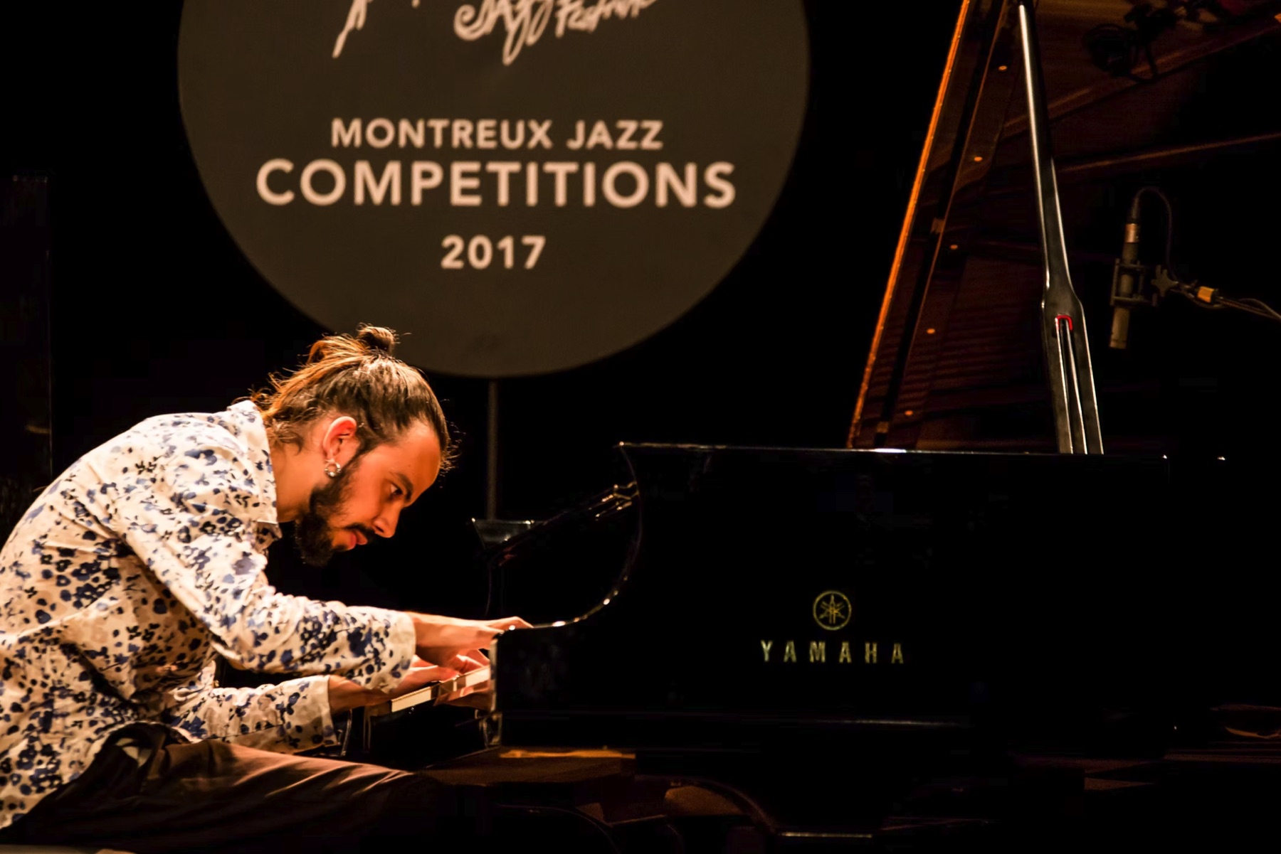 Salomão Soares performing at the Montreux Jazz Piano Competition, in Switzerland
