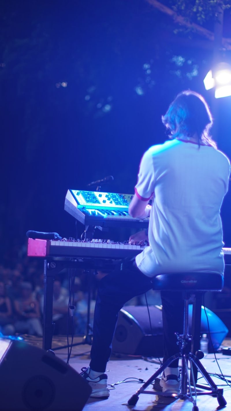 Salomão Soares at the keyboard, Canary Islands